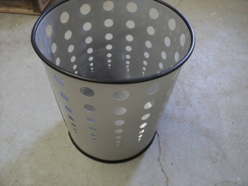 Gray Office Metal Wash Basket 13 H...