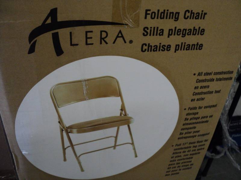 Alera Folding Chairs- 4 per box...