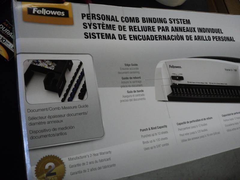 Fellows Comb Binding System Starlet...