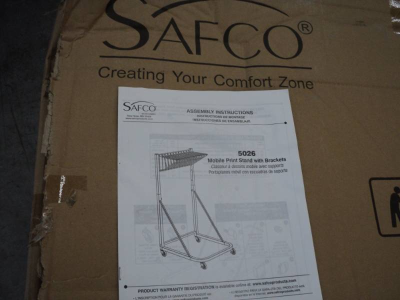 Safco Mobile Print Stand with Brack...
