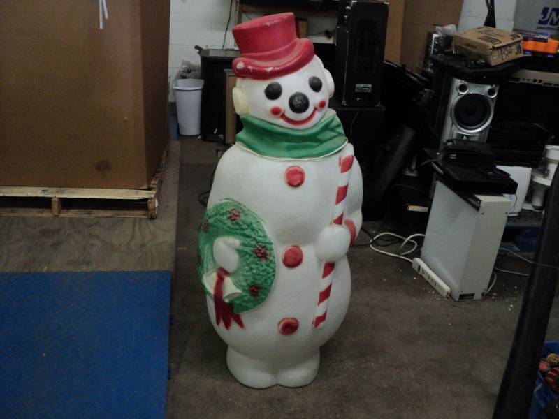 Lighted Christmas Snowman 48 Tall...