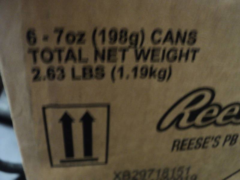 4 cases of 6 each Reeses peanutbutter cup whipped topping