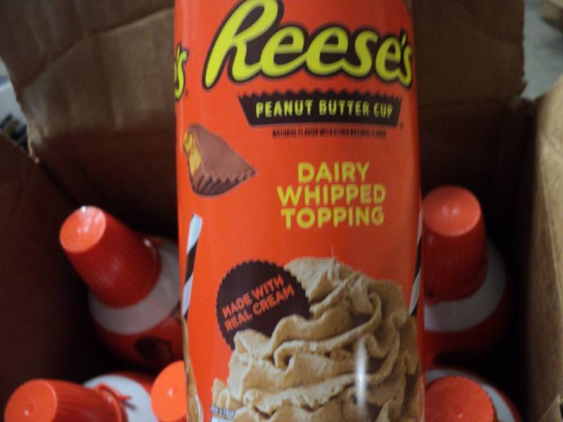 4 cases of 6 each Reeses peanutbutter cup whipped topping