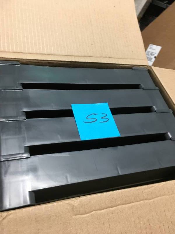 Sterilite 57 in. H x 34.5 in. W x 14.375 in. D 4-Shelf Plastic Shelving Unit (1-Pack) in good condition