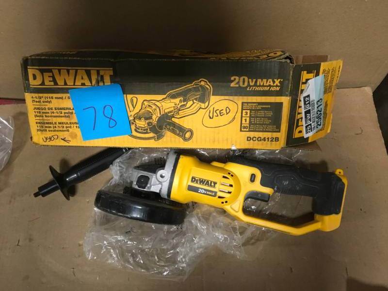 DEWALT 20-Volt MAX Lithium-Ion Cordless 4-12 in. Grinder (Tool-Only) in good condition