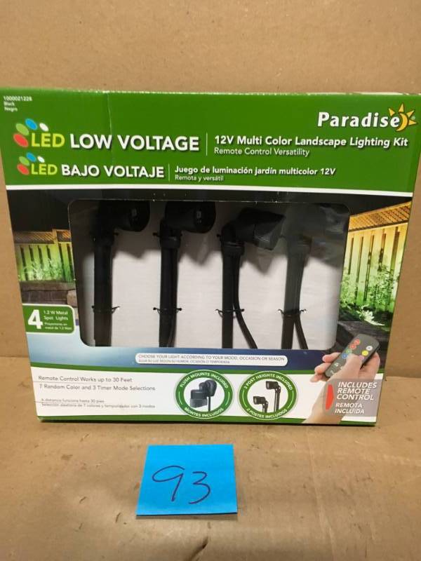 Multi Color LED Nano Spot Light (4-Pack) not used