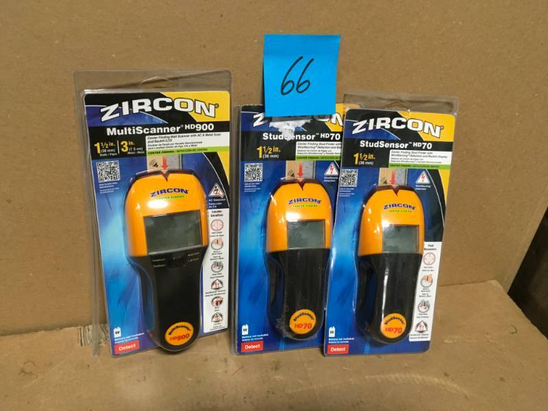 MIX LOT ZIRCON MULTISENSOR HD70 (2) & ZIRCON MULTISCANNER HD900 (1) in good condition