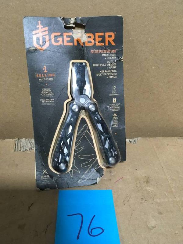 Gerber Suspension Multi-tool & Sheath - Black in good condition