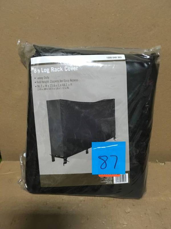 8 ft. Heavy Duty Polyester and PVC Log Rack Cover in good condition