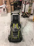 RYOBI 20 in. 40-Volt Brushless Lithium-Ion Cordless Self-Propelled Walk Behind Mower with 5.0 Ah BatteryCharger Included in working conditions
