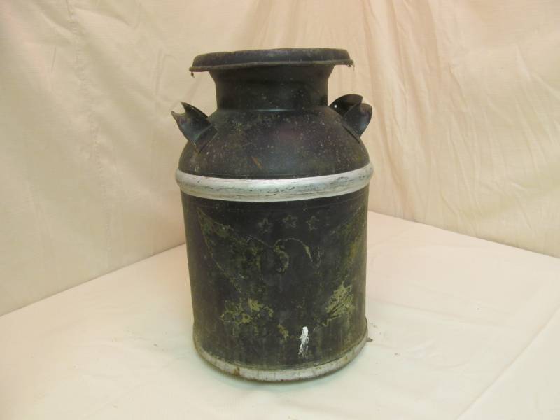 lot 27 image: vintage milk can