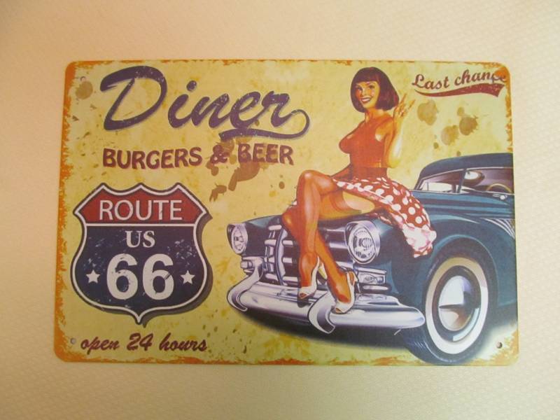 lot 124 image: tin sign