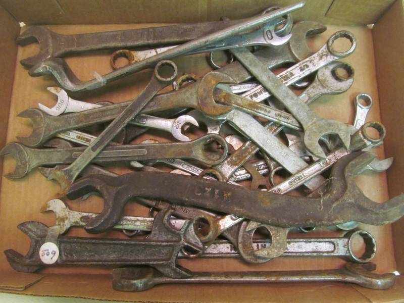 lot 161 image: Large Group Of Wrenches (Some Vintage)