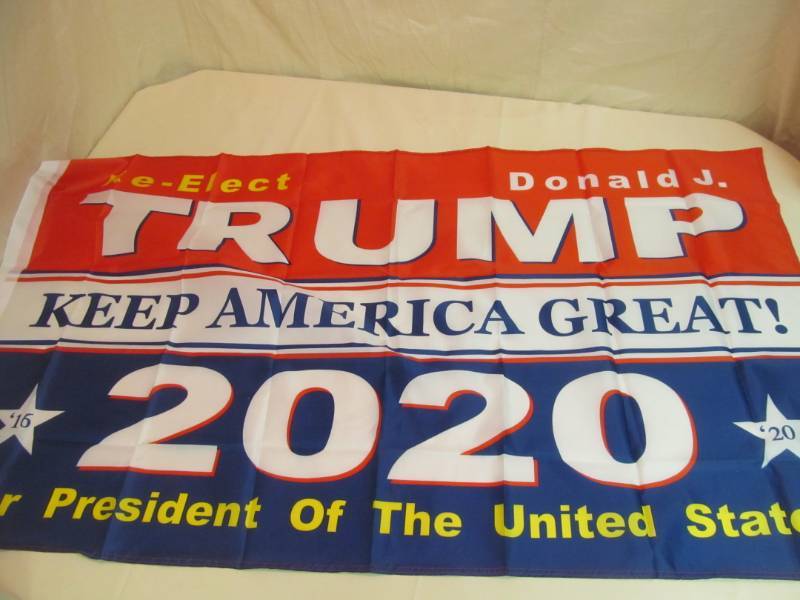 lot 175 image: Re Elect Trump 2020 Flag