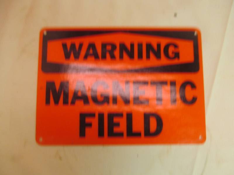 lot 183 image: Warning Magnetic Field Sign