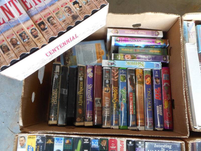 VCR tapes (8)