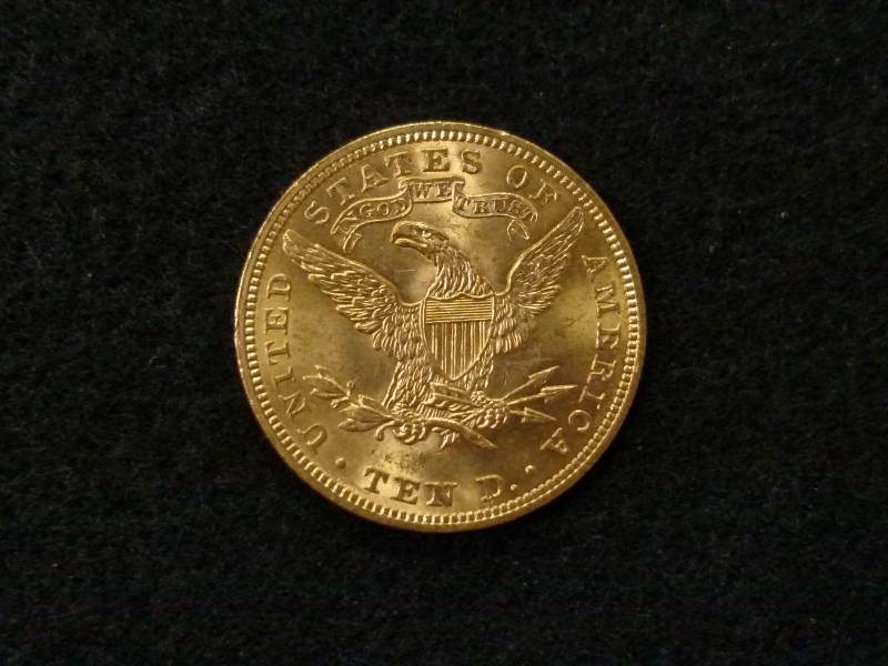 lot 1 image: 1907 Ten Dollars Liberty Head Gold ...