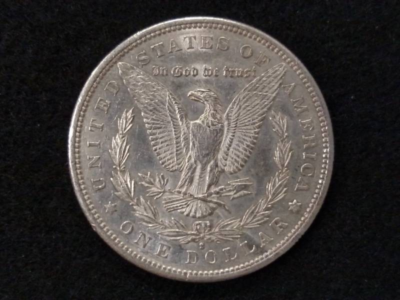 lot 8 image: 1879 S Morgan Silver Dollar...