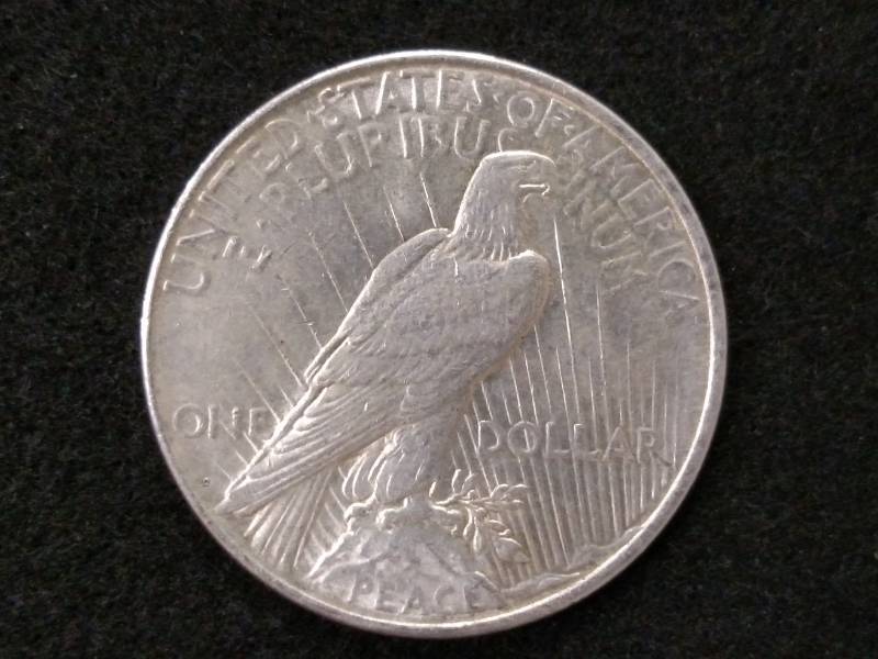 lot 58 image: 1923 D Peace Silver Dollar...