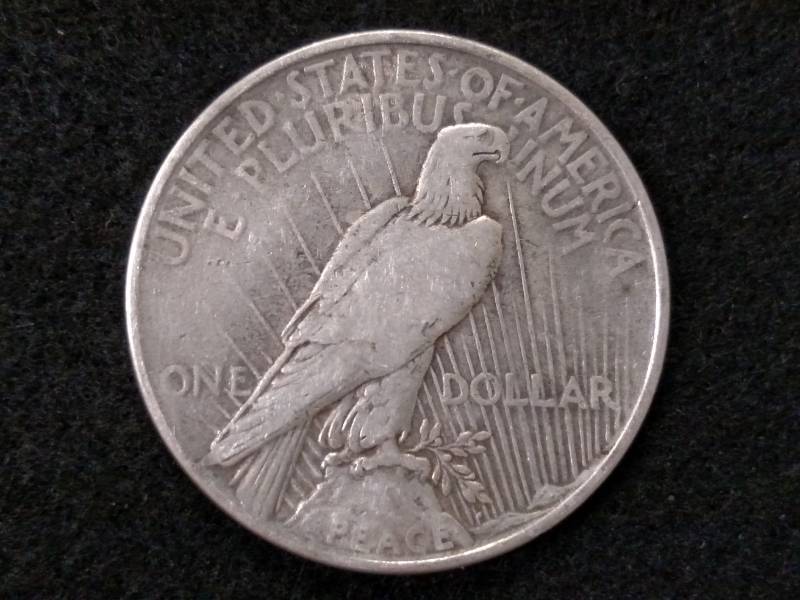lot 63 image: 1924 Peace Silver Dollar...