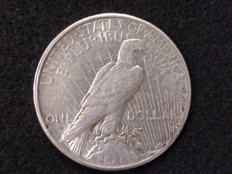 lot 65 image: 1924 S Peace Silver Dollar...