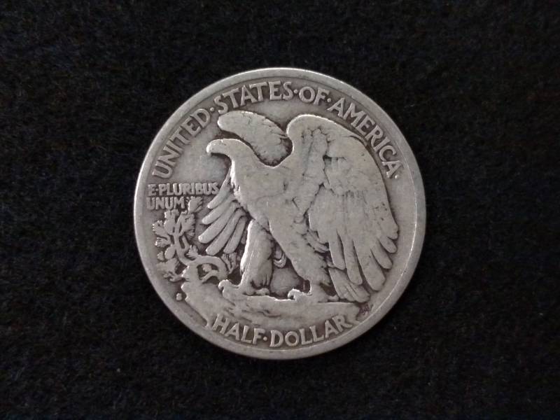 lot 96 image: 1935 S Walking Liberty Silver Half ...