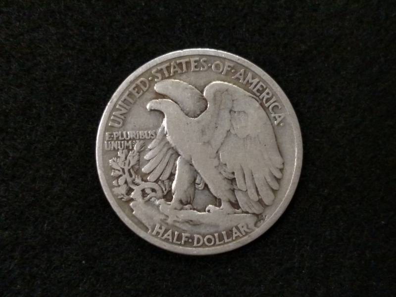 lot 97 image: 1936 Walking Liberty Silver Half Do...