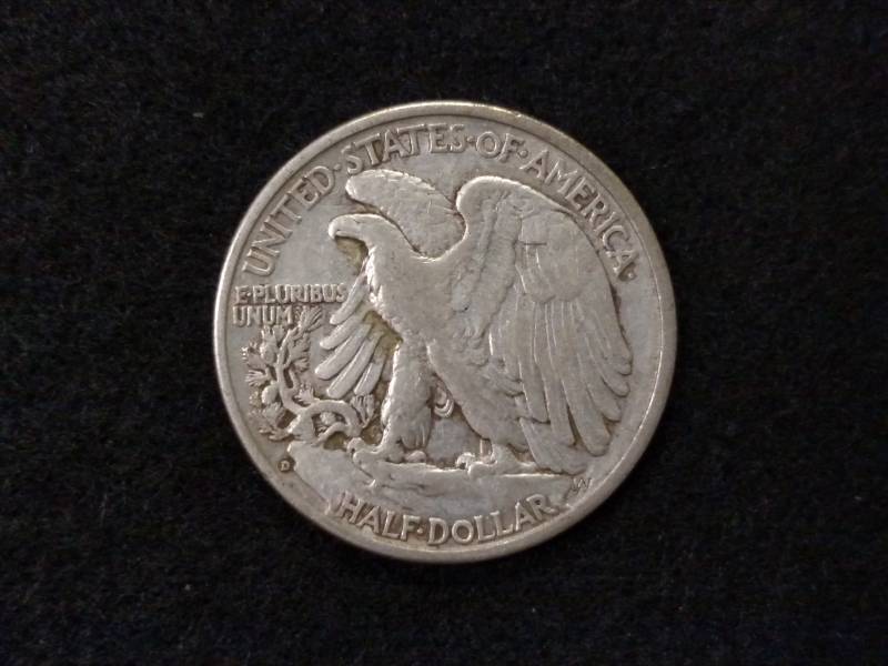 lot 98 image: 1936 D Walking Liberty Silver Half ...