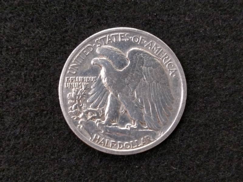 lot 102 image: 1937 S Walking Liberty Silver Half ...