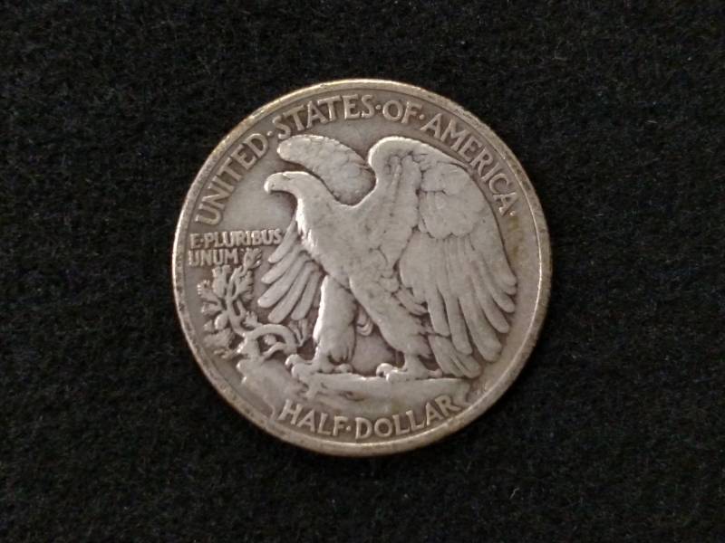 lot 104 image: 1939 Walking Liberty Silver Half Do...
