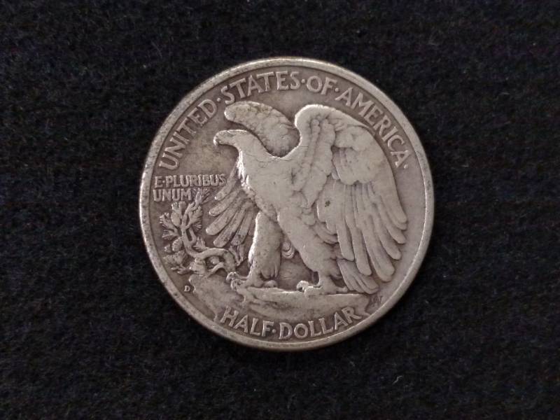 lot 105 image: 1939 D Walking Liberty Silver Half ...