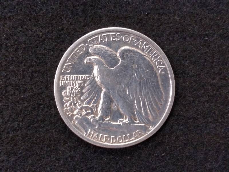 lot 112 image: 1942 S Walking Liberty Silver Half ...