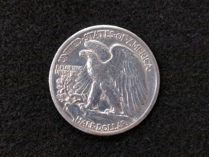 lot 114 image: 1943 D Walking Liberty Silver Half ...
