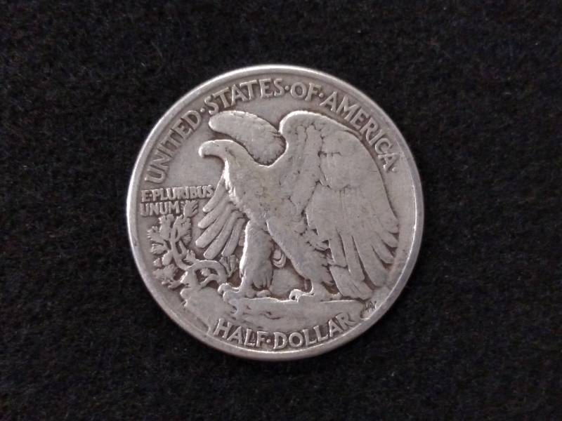 lot 117 image: 1945 Walking Liberty Silver Half Do...