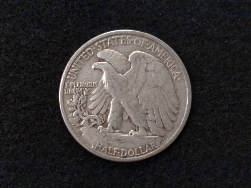 lot 120 image: 1946 D Walking Liberty Silver Half ...