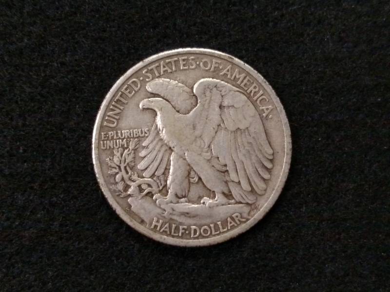 lot 121 image: 1946 S Walking Liberty Silver Half ...