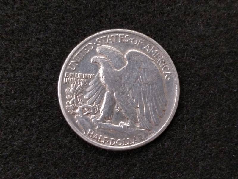 lot 122 image: 1947 Walking Liberty Silver Half Do...