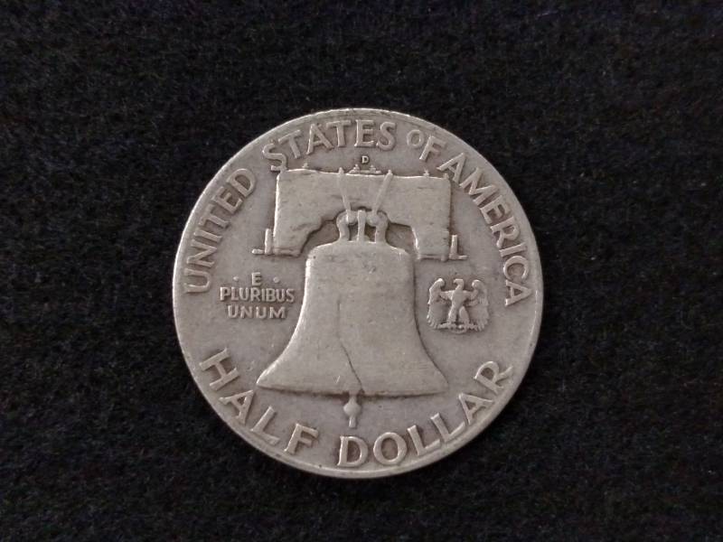 lot 126 image: 1949 D Franklin Silver Half Dollar...
