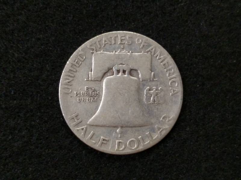 lot 127 image: 1949 S  Franklin Silver Half Dollar...