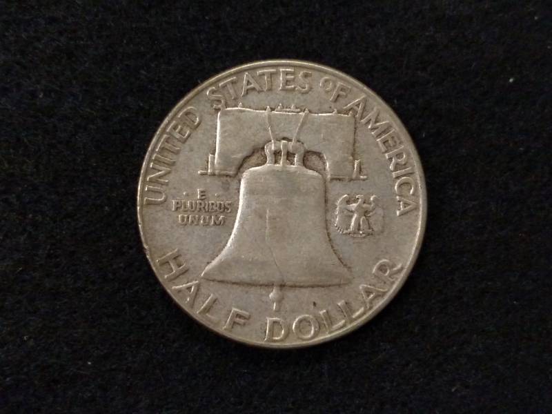 lot 137 image: 1956 Franklin Silver Half Dollar...