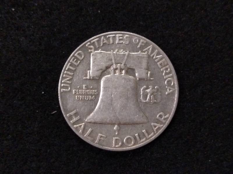 lot 141 image: 1959 Franklin Silver Half Dollar...