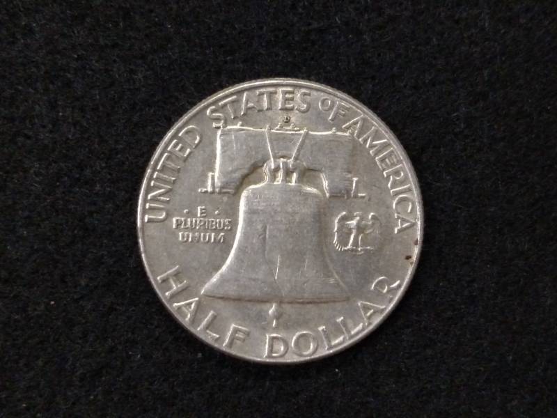 lot 147 image: 1962 D Franklin Silver Half Dollar...