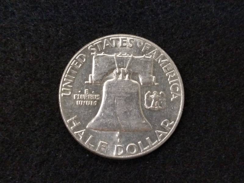 lot 148 image: 1963 Franklin Silver Half Dollar...