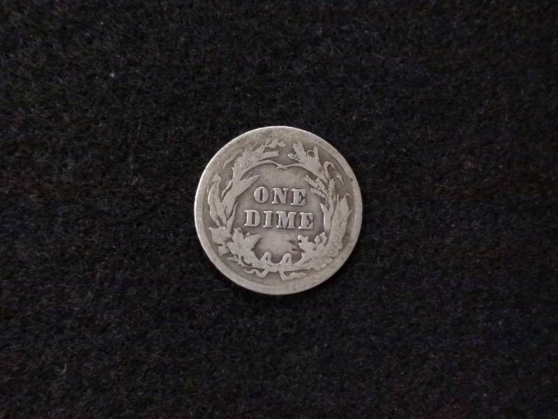 lot 162 image: 1907 Barber Silver Dime...