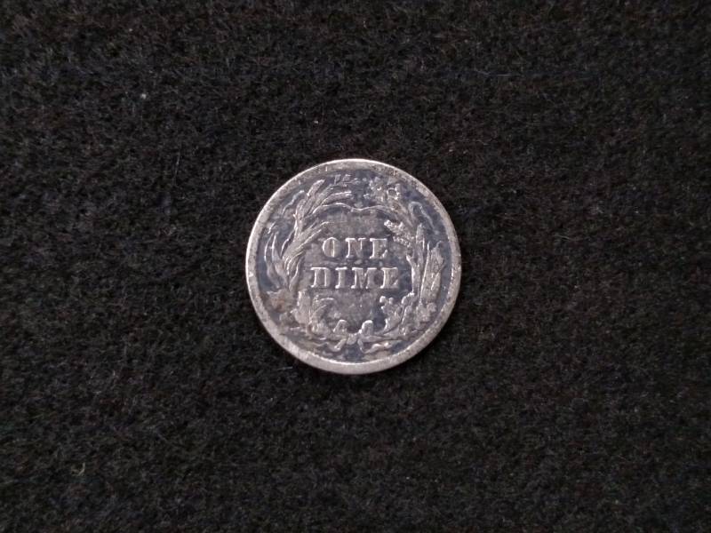 lot 163 image: 1911 Barber Silver Dime...