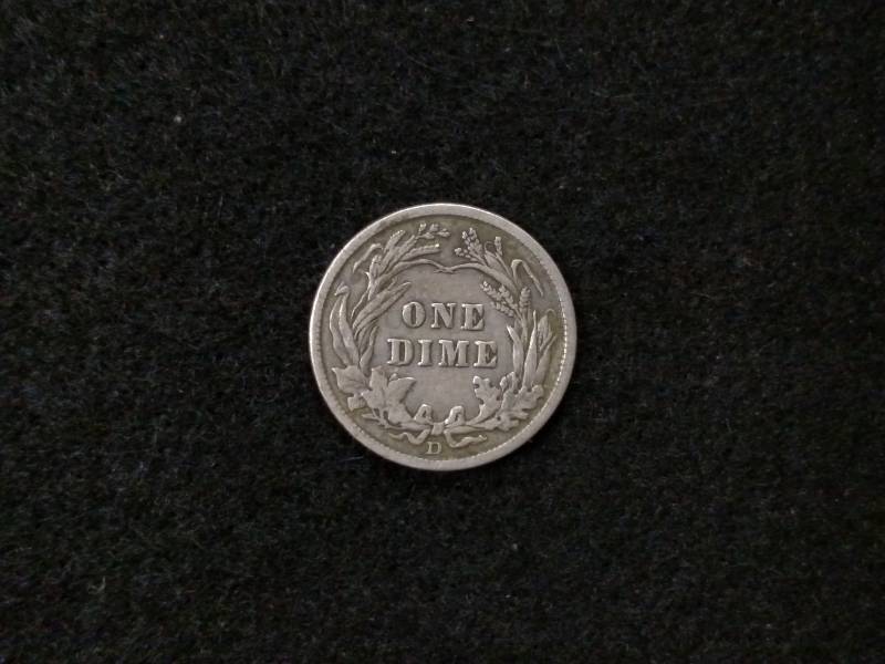 lot 164 image: 1914 D Barber Silver Dime...