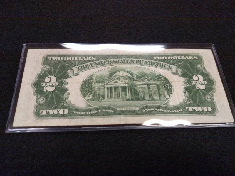 lot 179 image: 1928 D Two Dollars Red Seal Note...
