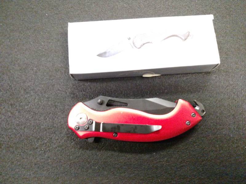 lot 193 image: Super Knife Lock Blade Rescue Knife...