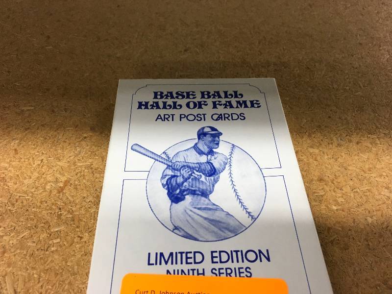 lot 520 image: Baseball Hall Of Fame Art Post Cards Limited Edition Ninth Series