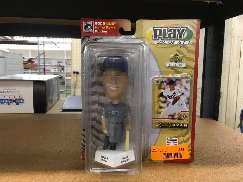 lot 525 image: Upper Deck Play Makers Nolan Ryan Bobble Head